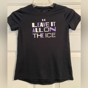 Kids Under Armour Black HeatGear Top